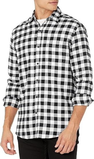 Black And White Checkered Shirt image 1